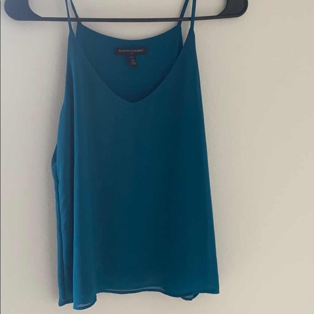 Banana republic xs blue tunic
